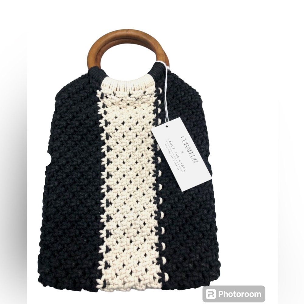 Curateur x Laude the Label Gabby macrame bag NWT